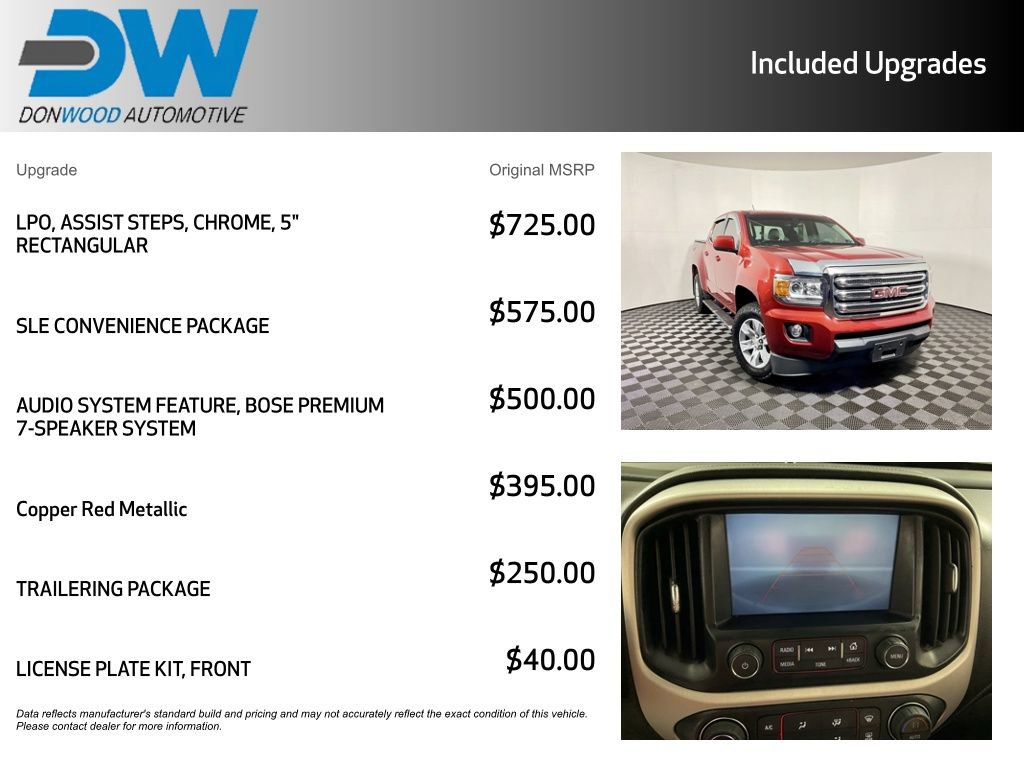 Used 2016 GMC Canyon SLE w/ SLE Convenience Package image 6