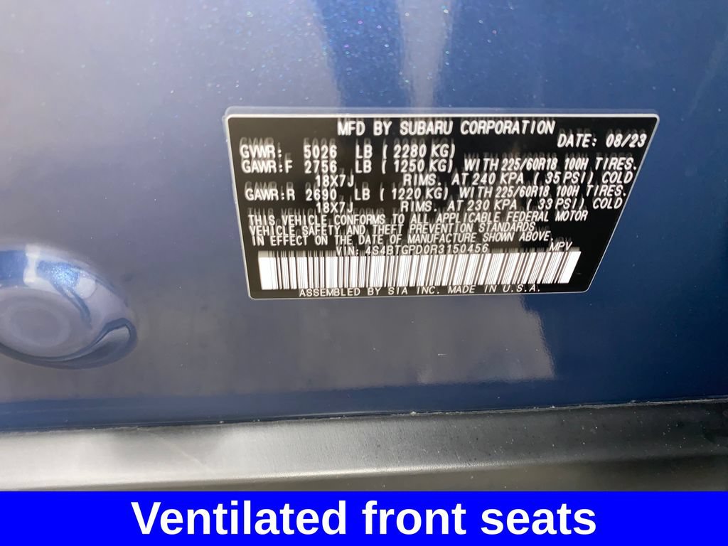 Certified 2024 Subaru Outback Touring XT AWD/4WD image 32