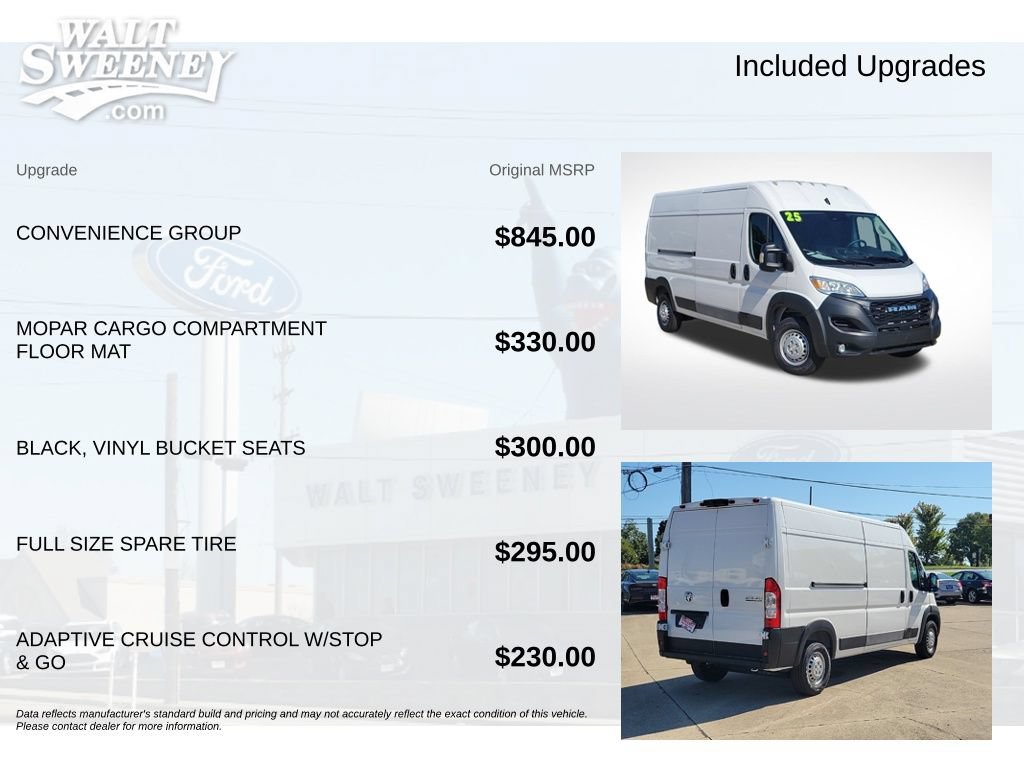 Used 2025 RAM ProMaster 2500 w/ Convenience Group FWD image 11