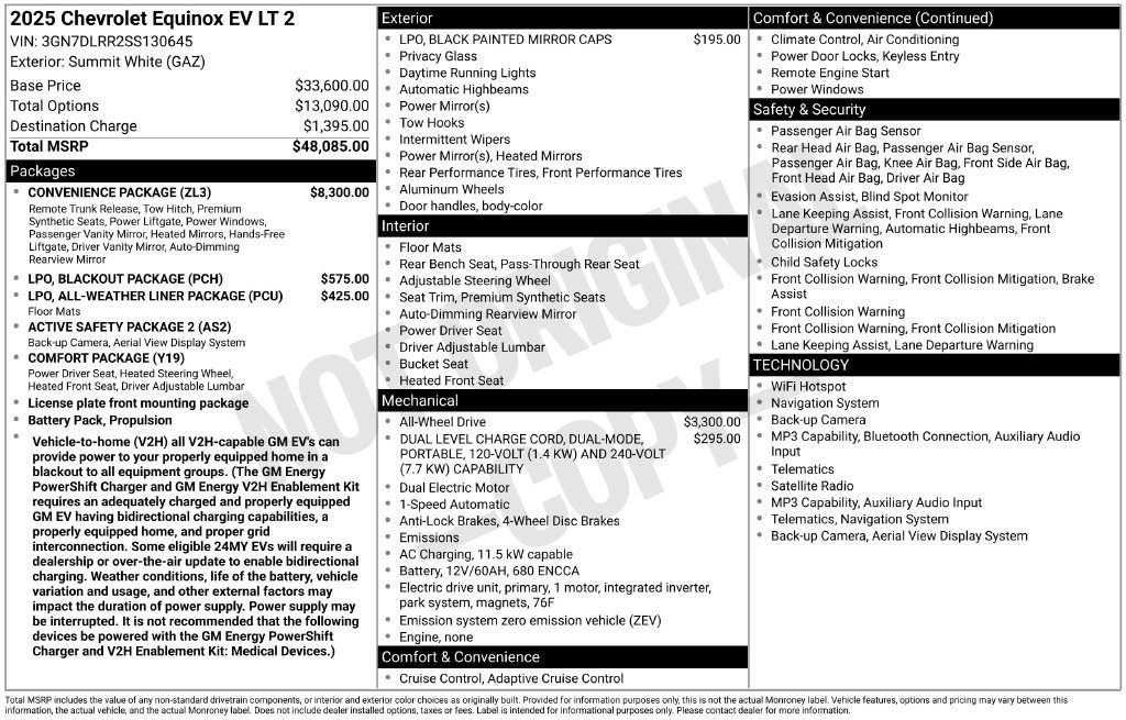 Used 2025 Chevrolet Equinox EV LT w/ Convenience Package AWD/4WD image 11