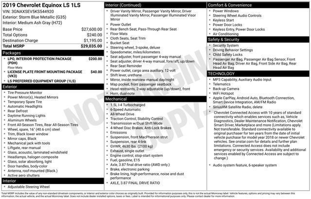 Used 2019 Chevrolet Equinox LS AWD/4WD image 26