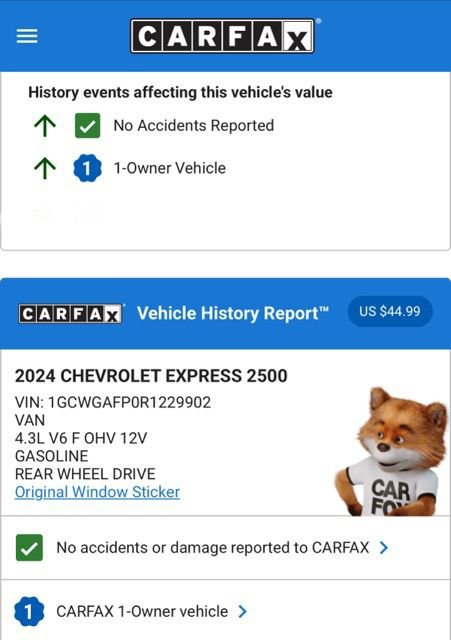 Used 2024 Chevrolet Express 2500 w/ Driver Convenience Package image 5