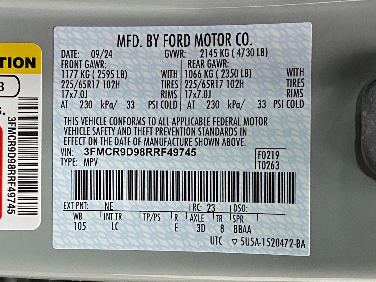 Used 2024 Ford Bronco Sport Badlands AWD/4WD image 32