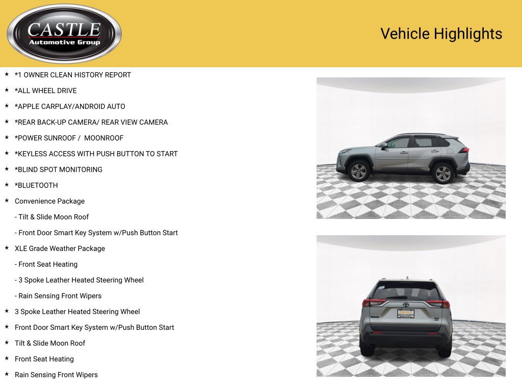 Used 2022 Toyota RAV4 XLE w/ Convenience Package AWD/4WD image 3