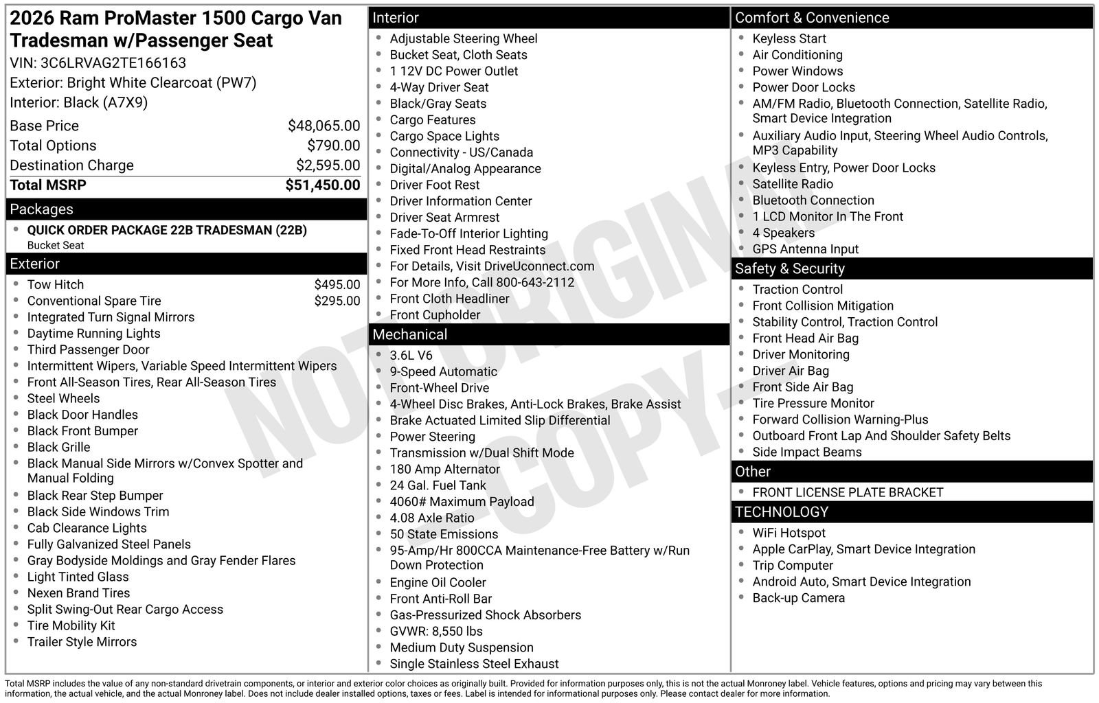 New 2026 RAM ProMaster 1500 image 23