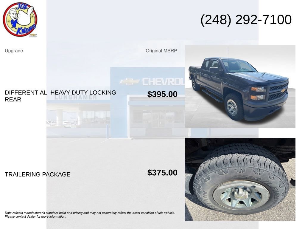 Used 2014 Chevrolet Silverado 1500 W/T w/ Trailering Package AWD/4WD image 5