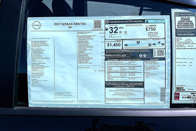 New 2027 Nissan Sentra SR w/ SR Premium Package FWD image 10