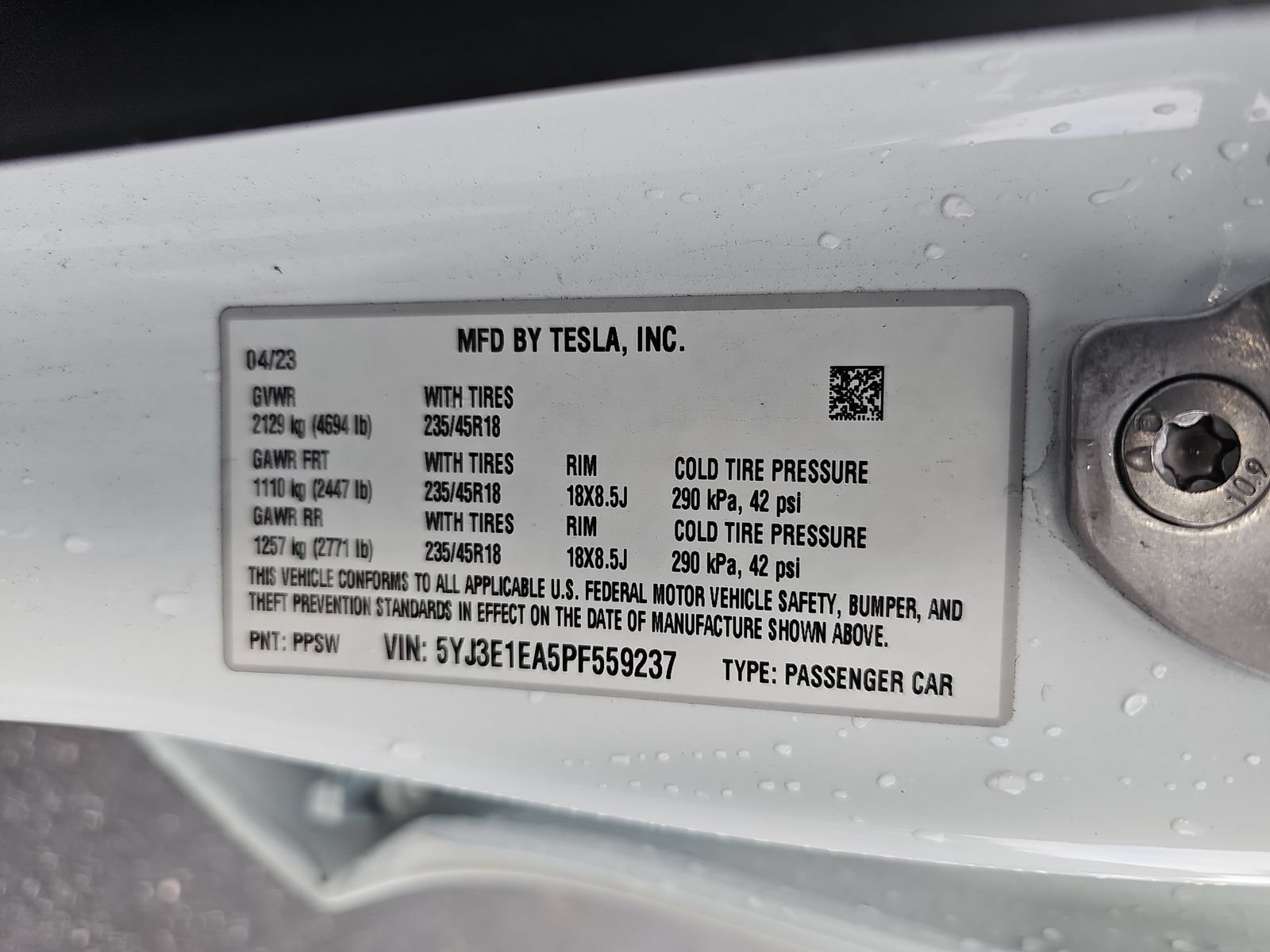 Used 2023 Tesla Model 3 Standard Range RWD image 16