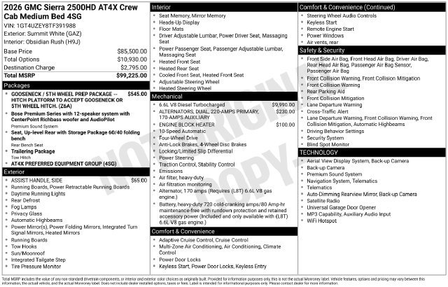 New 2026 GMC Sierra 2500 AT4X AWD/4WD image 4