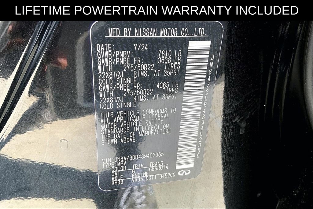 Certified 2025 INFINITI QX80 Sensory image 45