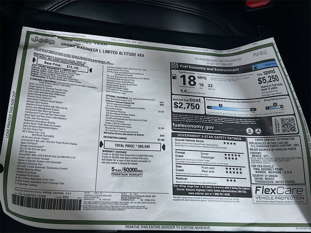 New 2026 Jeep Grand Wagoneer L Limited image 21