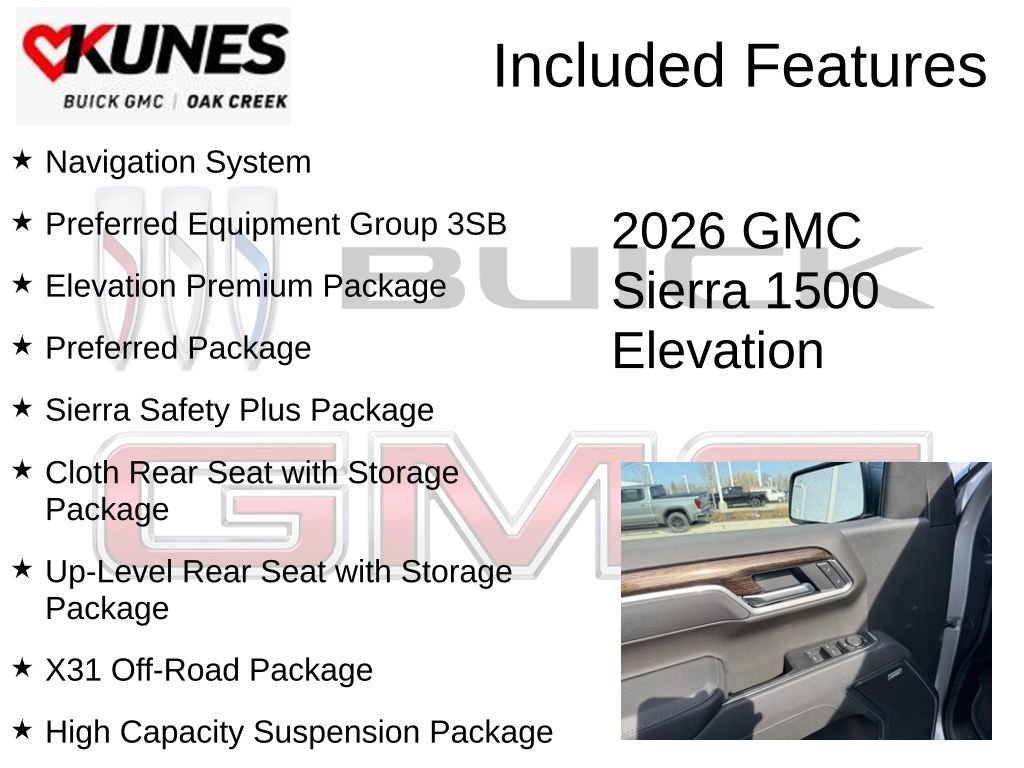 New 2026 GMC Sierra 1500 Elevation w/ Elevation Premium Package AWD/4WD image 2