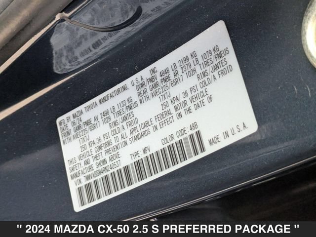 Certified 2024 MAZDA CX-50 AWD 2.5 S w/ Weather Package image 34