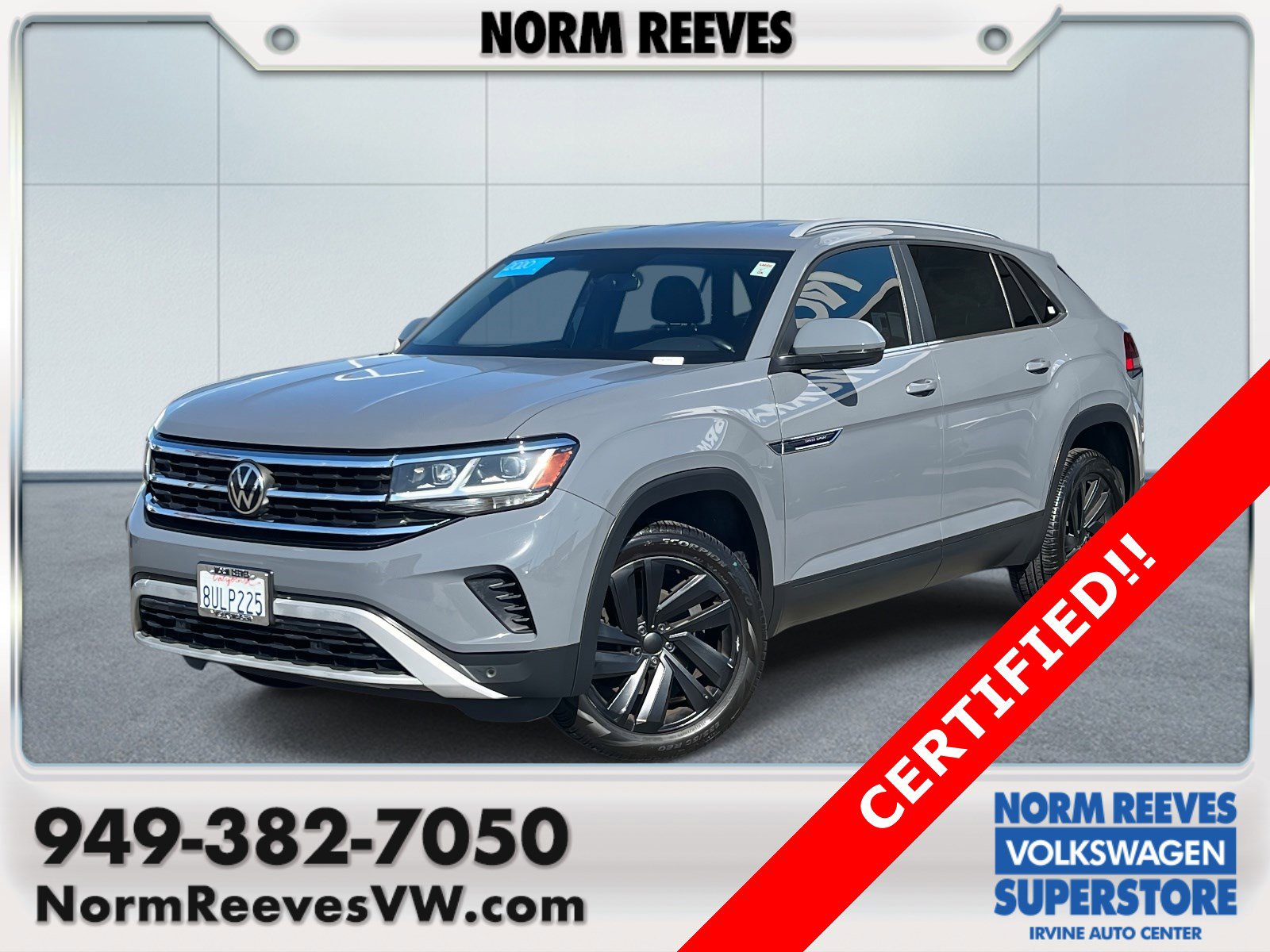 Certified 2020 Volkswagen Atlas Cross Sport SE w/ Towing Package