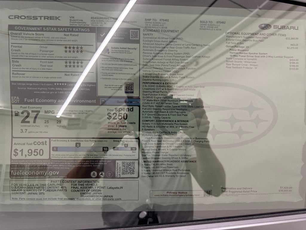 New 2025 Subaru Crosstrek 2.5i Wilderness image 26