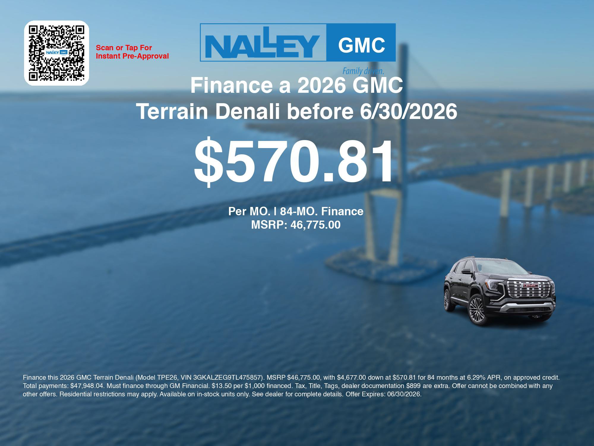 New 2026 GMC Terrain Denali w/ LPO, Floor Liner Package AWD/4WD image 7