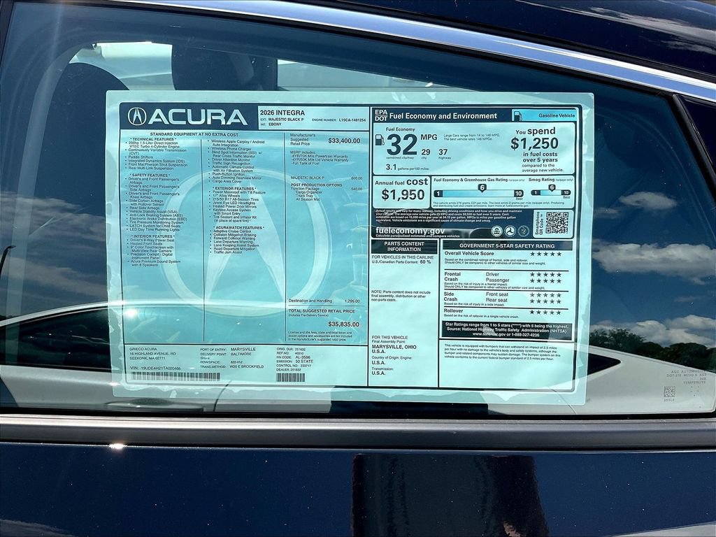 New 2026 Acura Integra FWD image 12