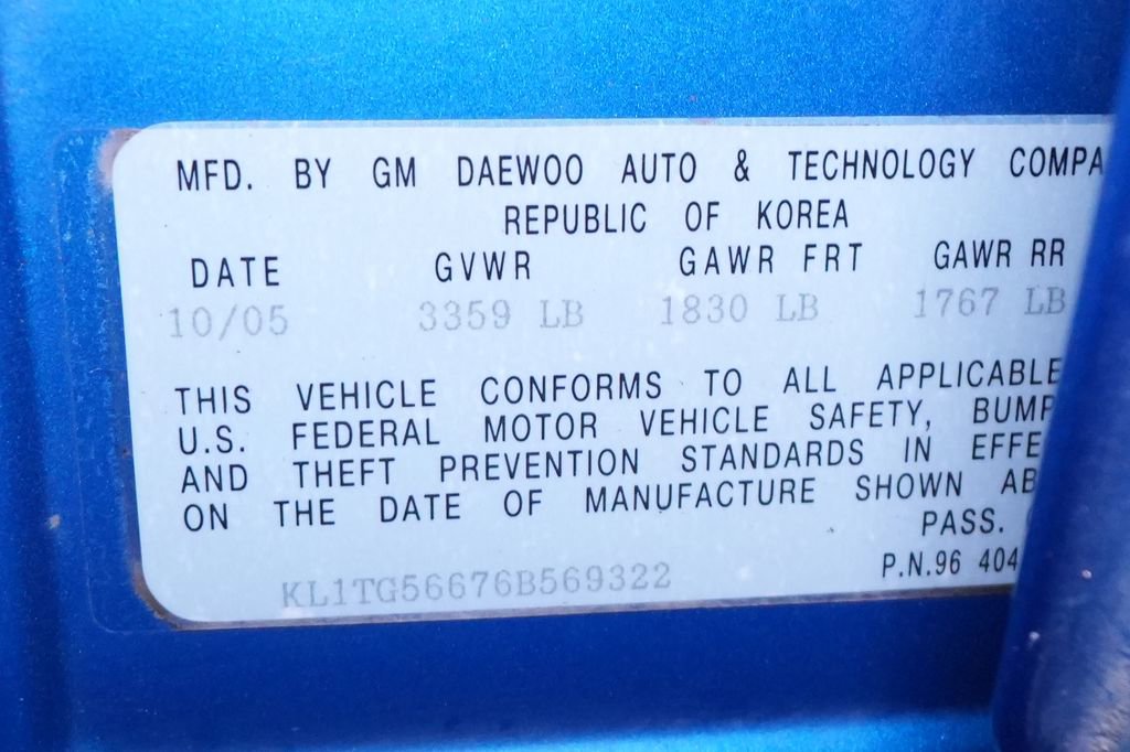 Used 2006 Chevrolet Aveo LT image 24