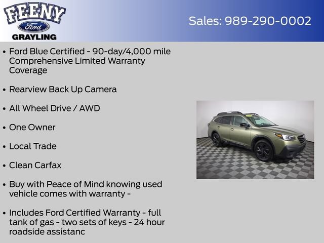 Used 2021 Subaru Outback Onyx Edition XT w/ Popular Package #2 AWD/4WD image 4