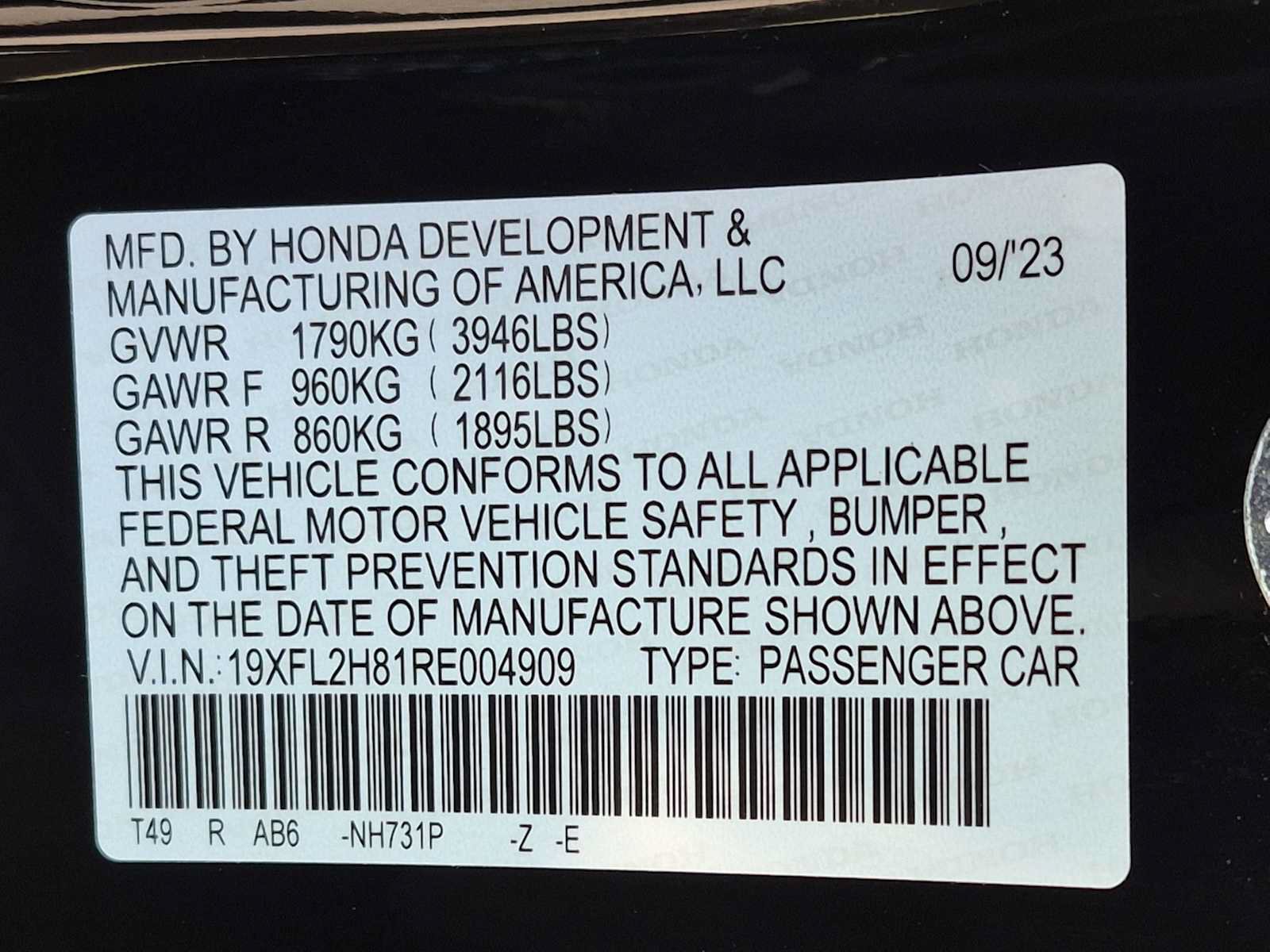 Certified 2024 Honda Civic Sport image 30