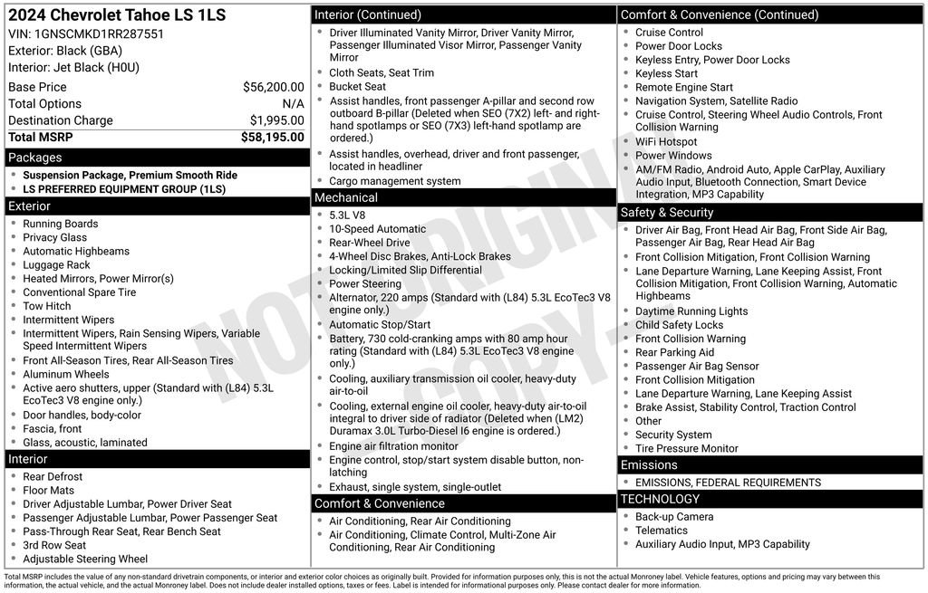 Used 2024 Chevrolet Tahoe LS image 6