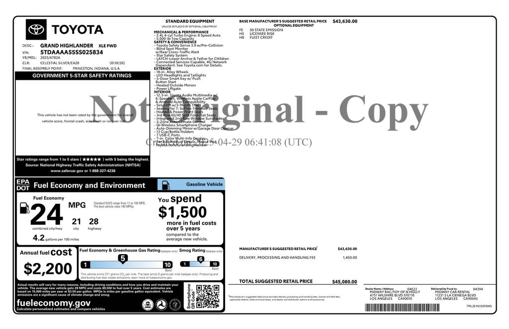 Used 2025 Toyota Grand Highlander FWD image 3