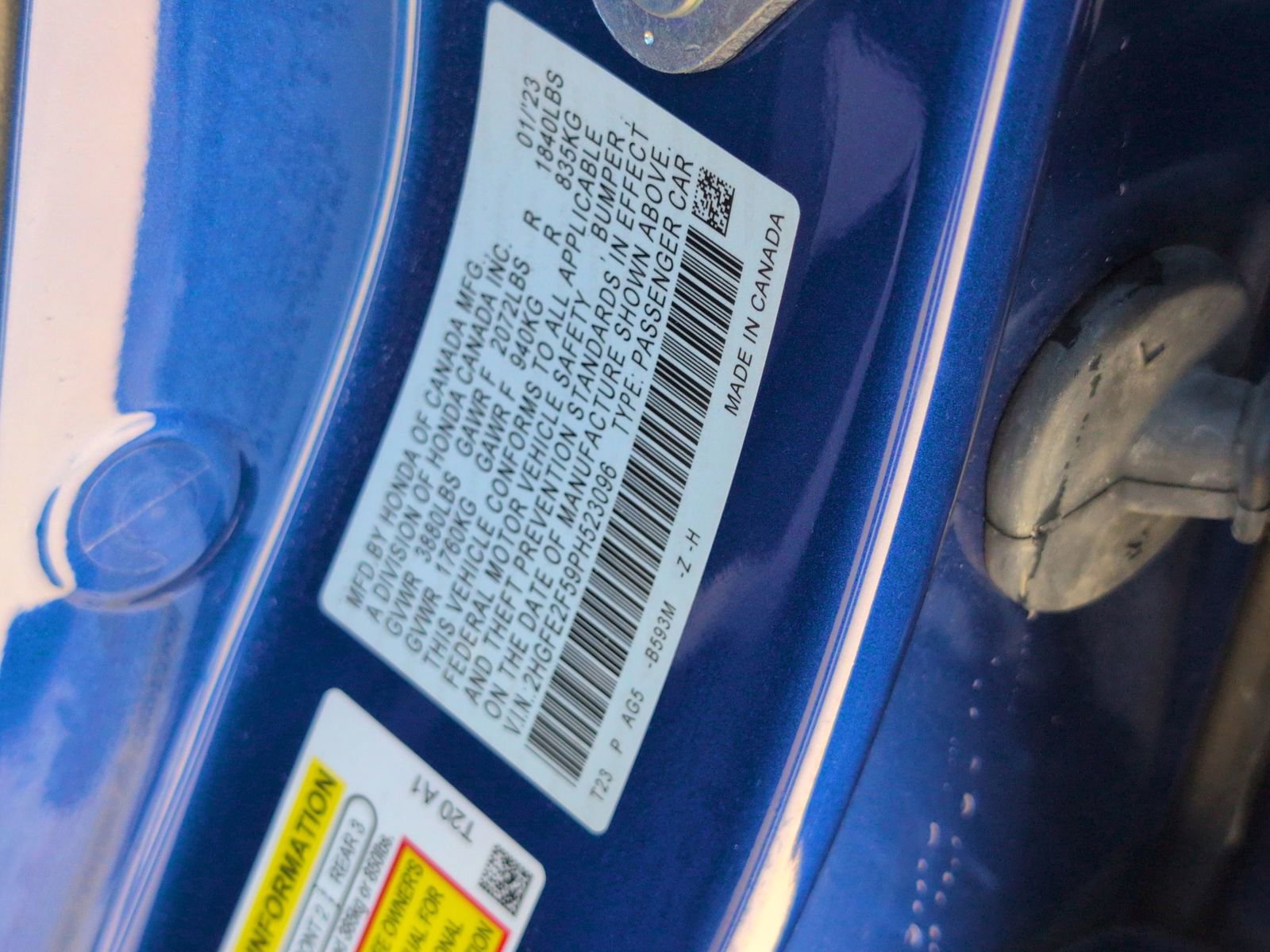 Used 2023 Honda Civic Sport image 22