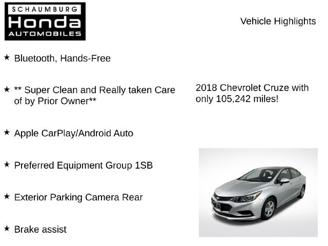 Used 2018 Chevrolet Cruze LS FWD image 7
