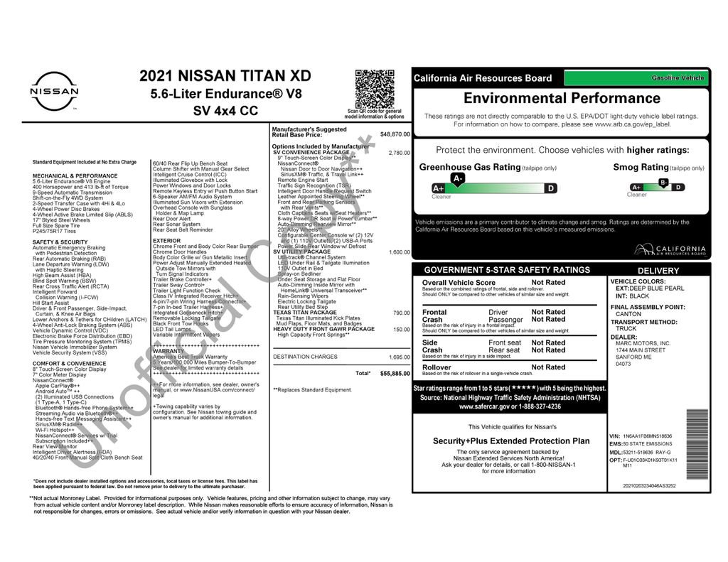 Used 2021 Nissan Titan SV w/ SV Convenience Package AWD/4WD image 3