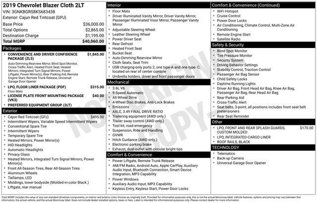 Used 2019 Chevrolet Blazer LT image 5