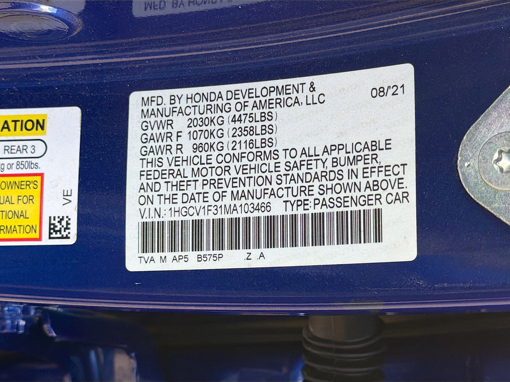 Used 2021 Honda Accord Sport image 43