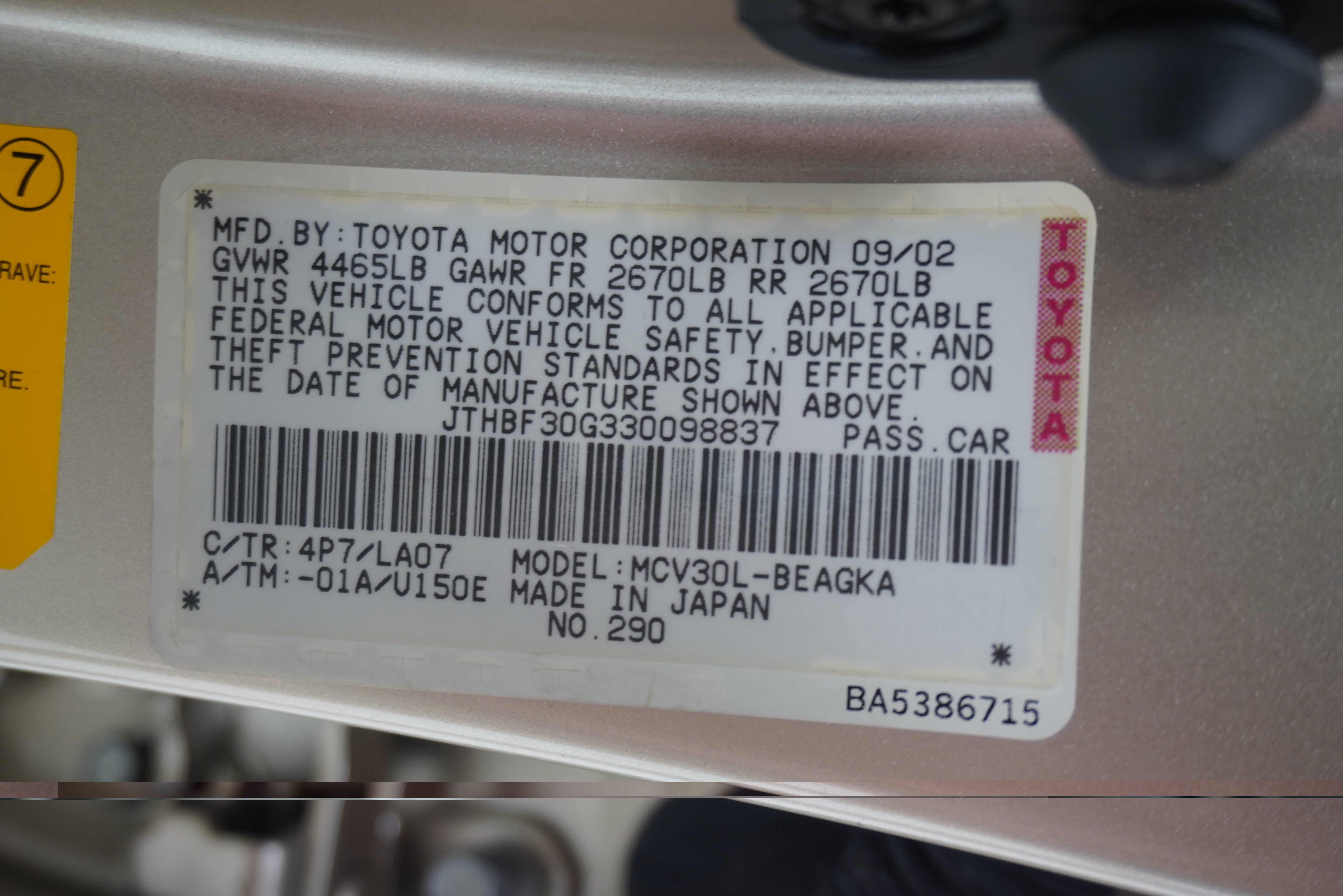 Used 2003 Lexus ES 330 FWD image 29