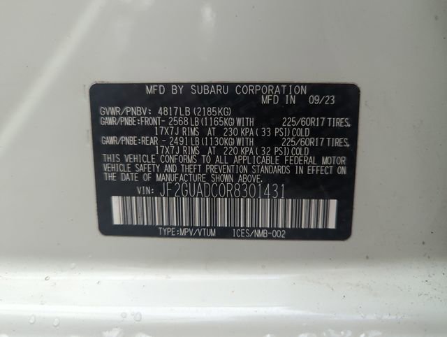 Used 2024 Subaru Crosstrek 2.0i Premium image 34