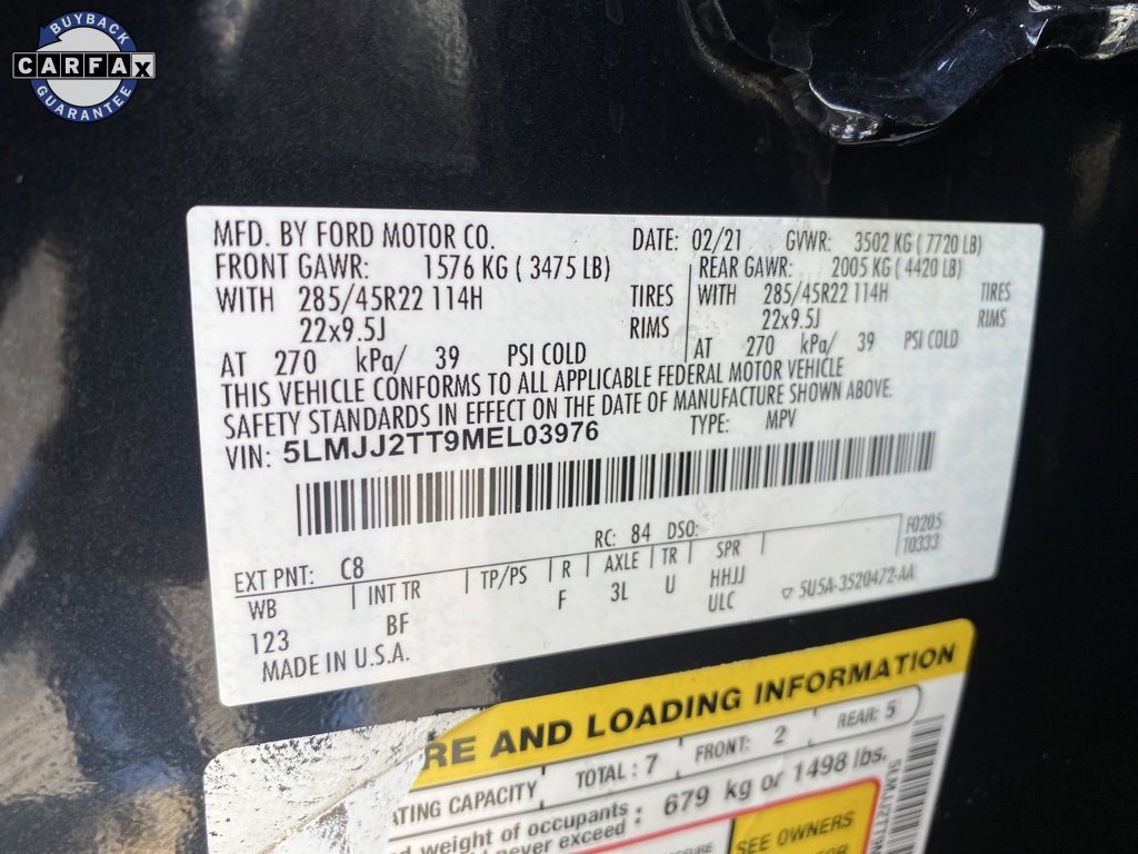 Used 2021 Lincoln Navigator Black Label w/ Cargo Convenience Package image 45