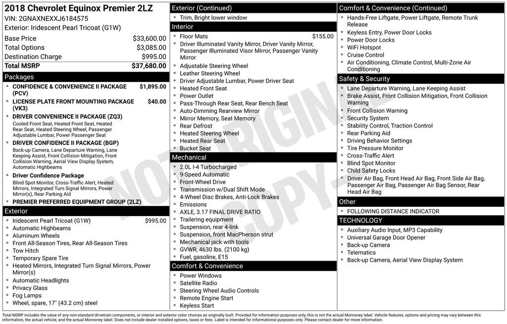Used 2018 Chevrolet Equinox Premier image 5