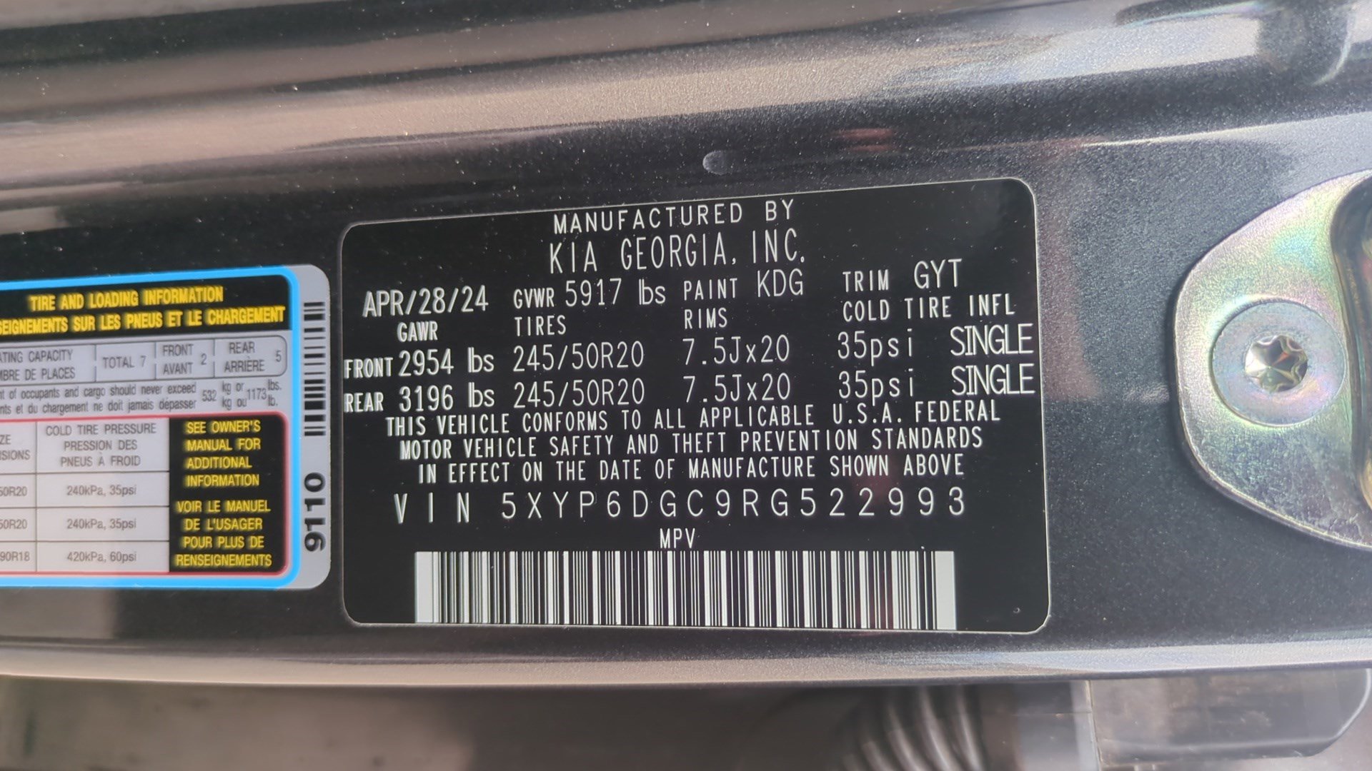 Used 2024 Kia Telluride S w/ S Sunroof Package image 37