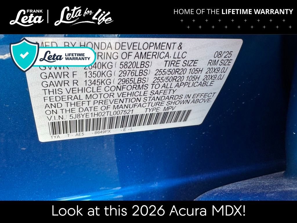 New 2026 Acura MDX A-Spec image 29