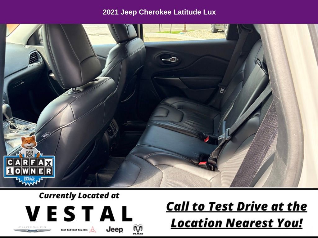 Used 2021 Jeep Cherokee Latitude Lux w/ Comfort/Convenience Group AWD/4WD image 14