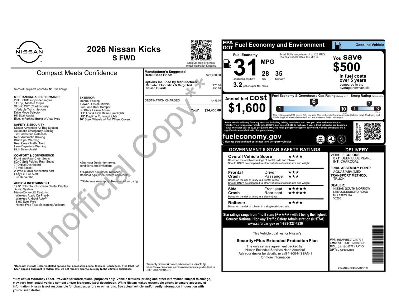 Used 2026 Nissan Kicks S FWD image 27