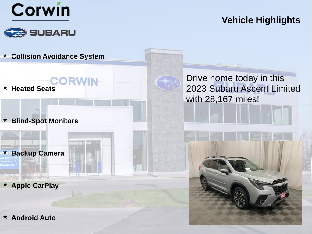 Used 2023 Subaru Ascent Limited w/ Technology Package AWD/4WD image 6
