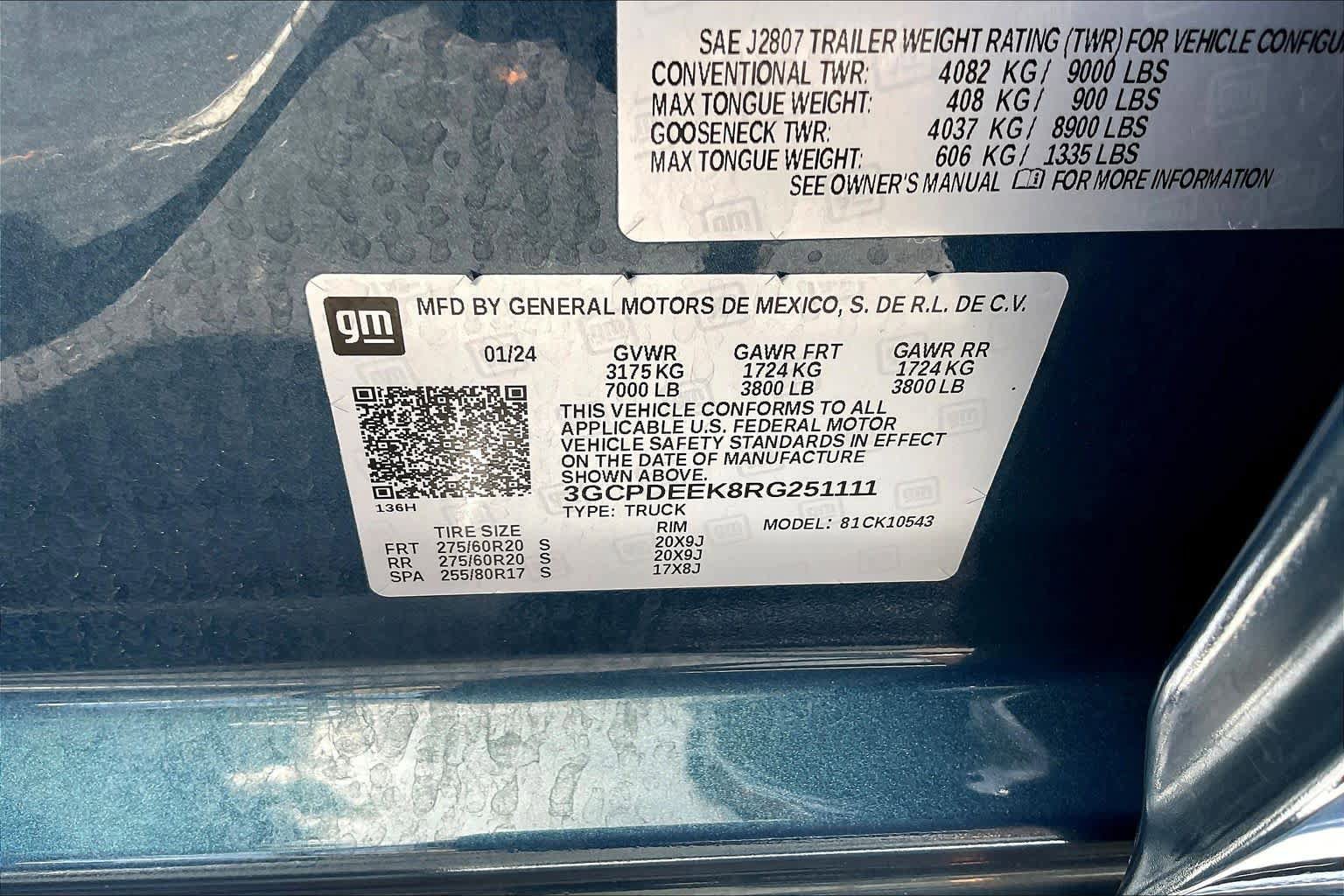 Certified 2024 Chevrolet Silverado 1500 RST w/ Protection Package AWD/4WD image 30