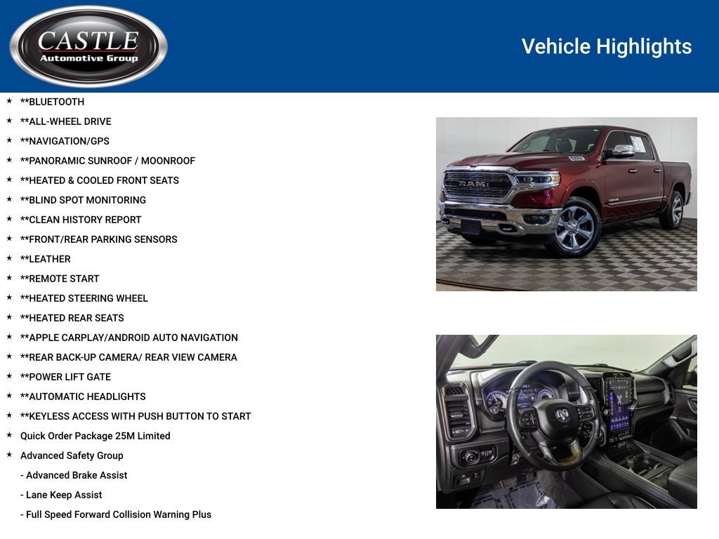 Used 2019 RAM 1500 Limited w/ Advanced Safety Group AWD/4WD image 3