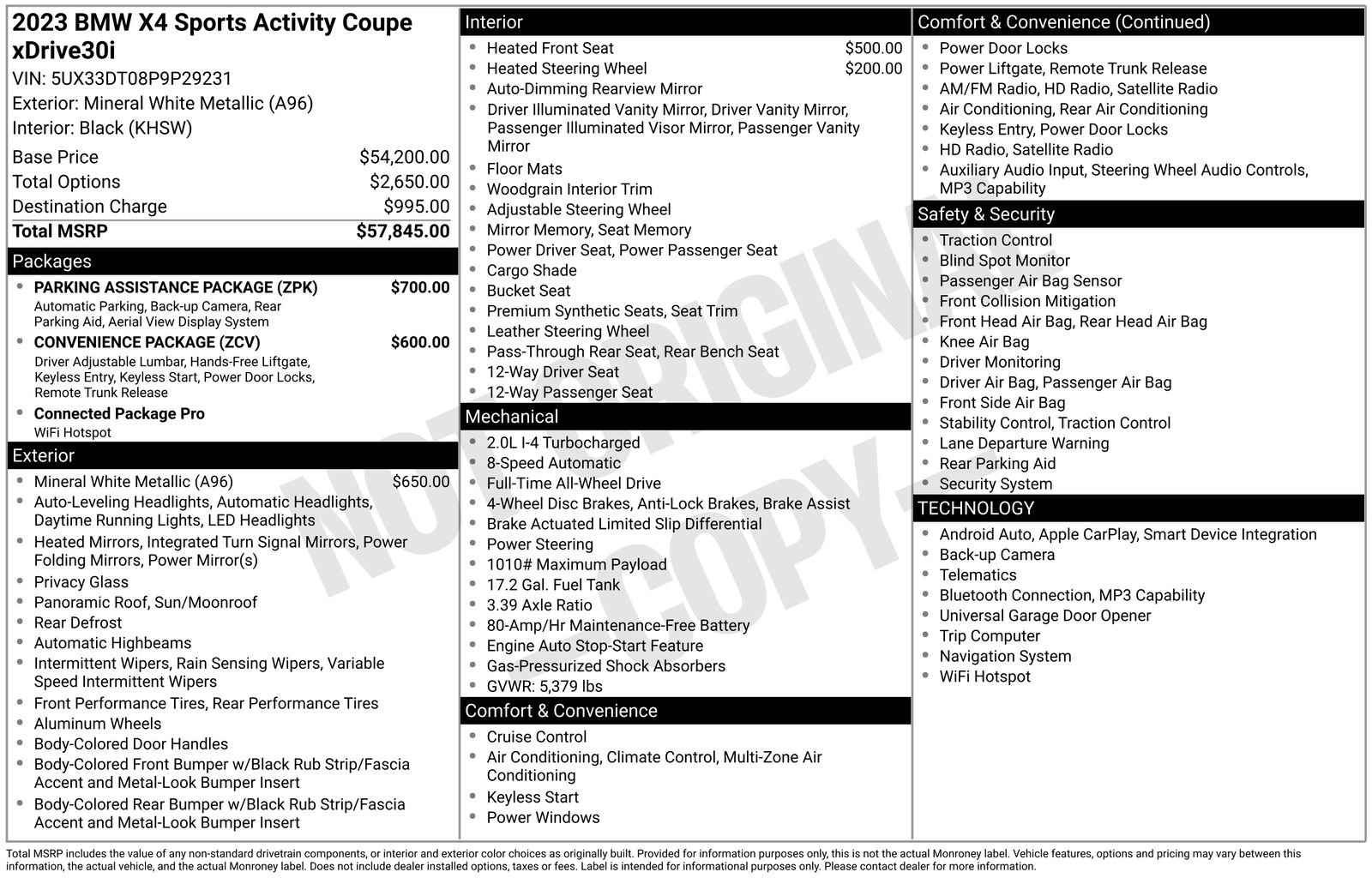 Used 2023 BMW X4 xDrive30i image 40
