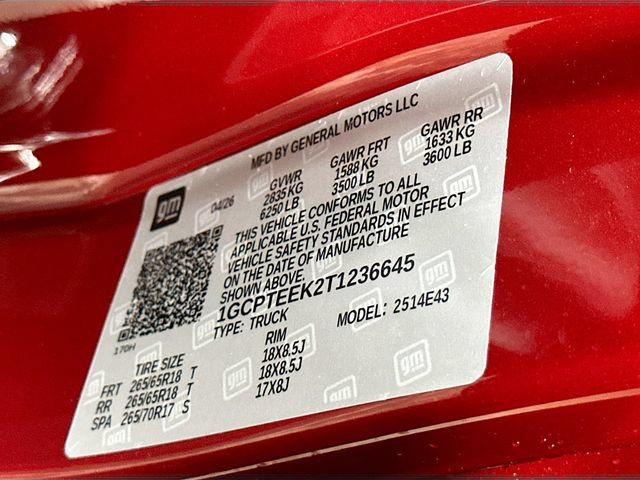 New 2026 Chevrolet Colorado Trail Boss AWD/4WD image 33