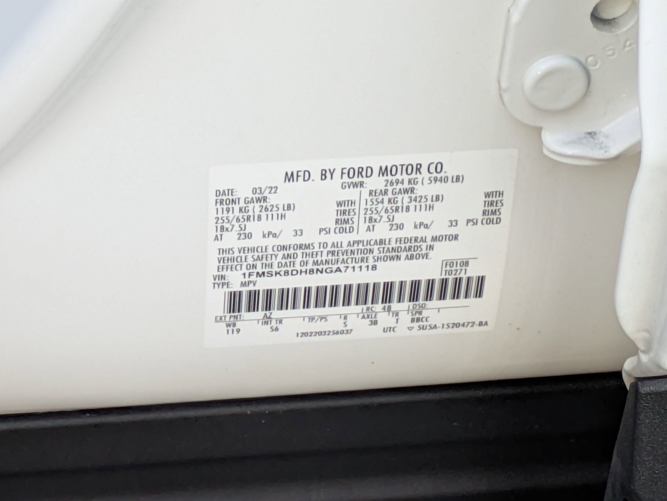 Certified 2022 Ford Explorer XLT w/ Equipment Group 202A image 44