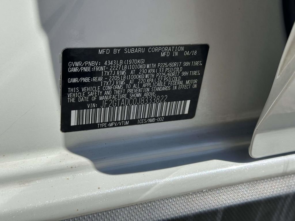 Used 2018 Subaru Crosstrek 2.0i Premium w/ Eyesight System AWD/4WD image 12