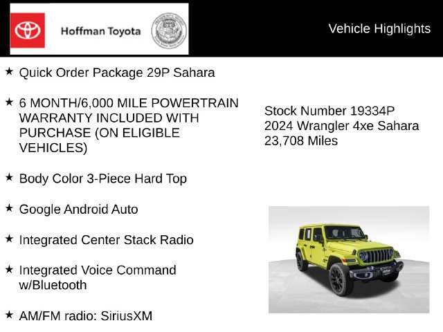 Used 2024 Jeep Wrangler Unlimited Sahara AWD/4WD image 5
