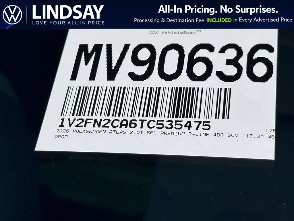 New 2026 Volkswagen Atlas SEL Premium R-Line image 24
