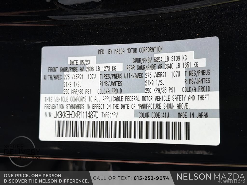 Certified 2024 MAZDA CX-90 3.3 Turbo w/ Premium Plus Pkg AWD/4WD image 31