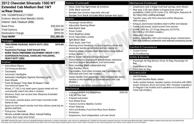 Used 2012 Chevrolet Silverado 1500 W/T AWD/4WD image 2